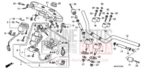 ROHRGRIFF/OBERE BRUECKE CB1300SAA de 2010
